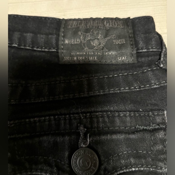 Boys True Religion Jeans in black - Picture 2 of 4